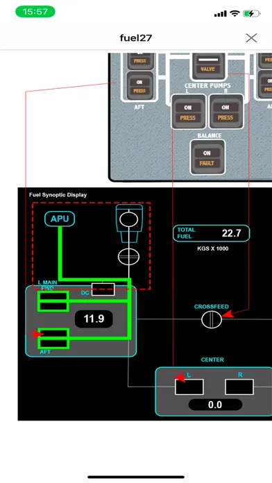 Captures d'écran de Boeing 787 Training Guide Lite